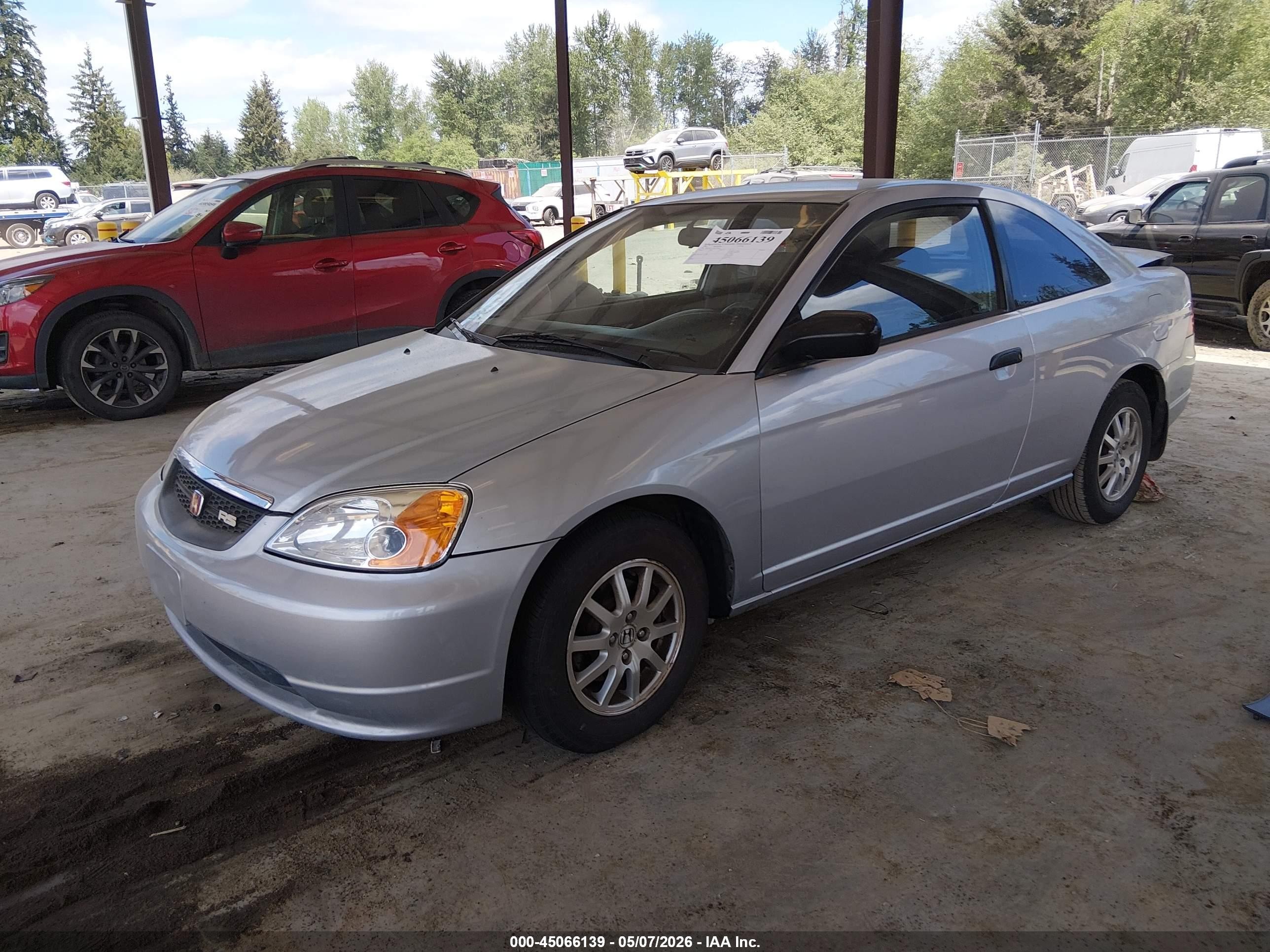 2002 Honda Civic Hx Серебряный vin: 1HGEM21792L059262