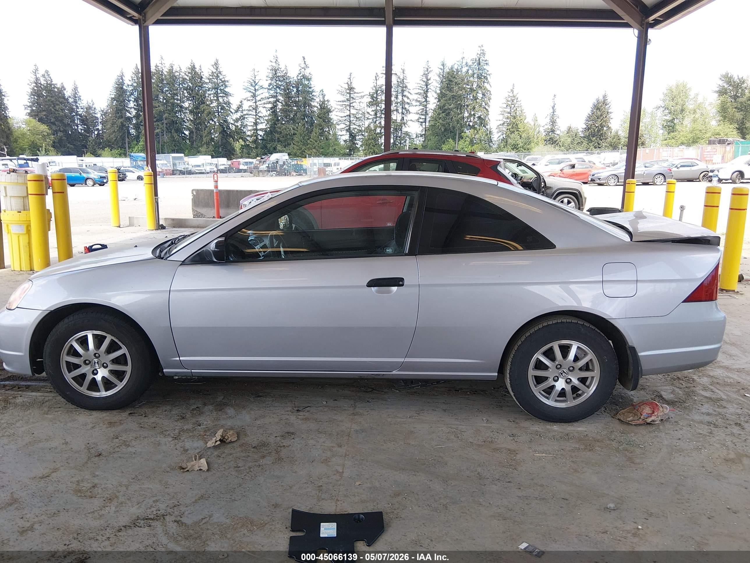 2002 Honda Civic Hx Серебряный vin: 1HGEM21792L059262