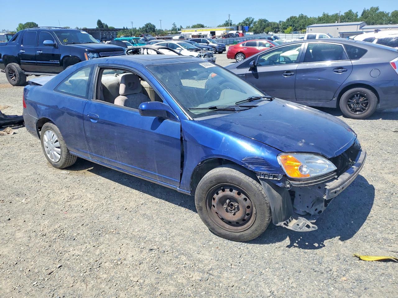 2001 Honda Civic Si Blue vin: 1HGEM21901L062759