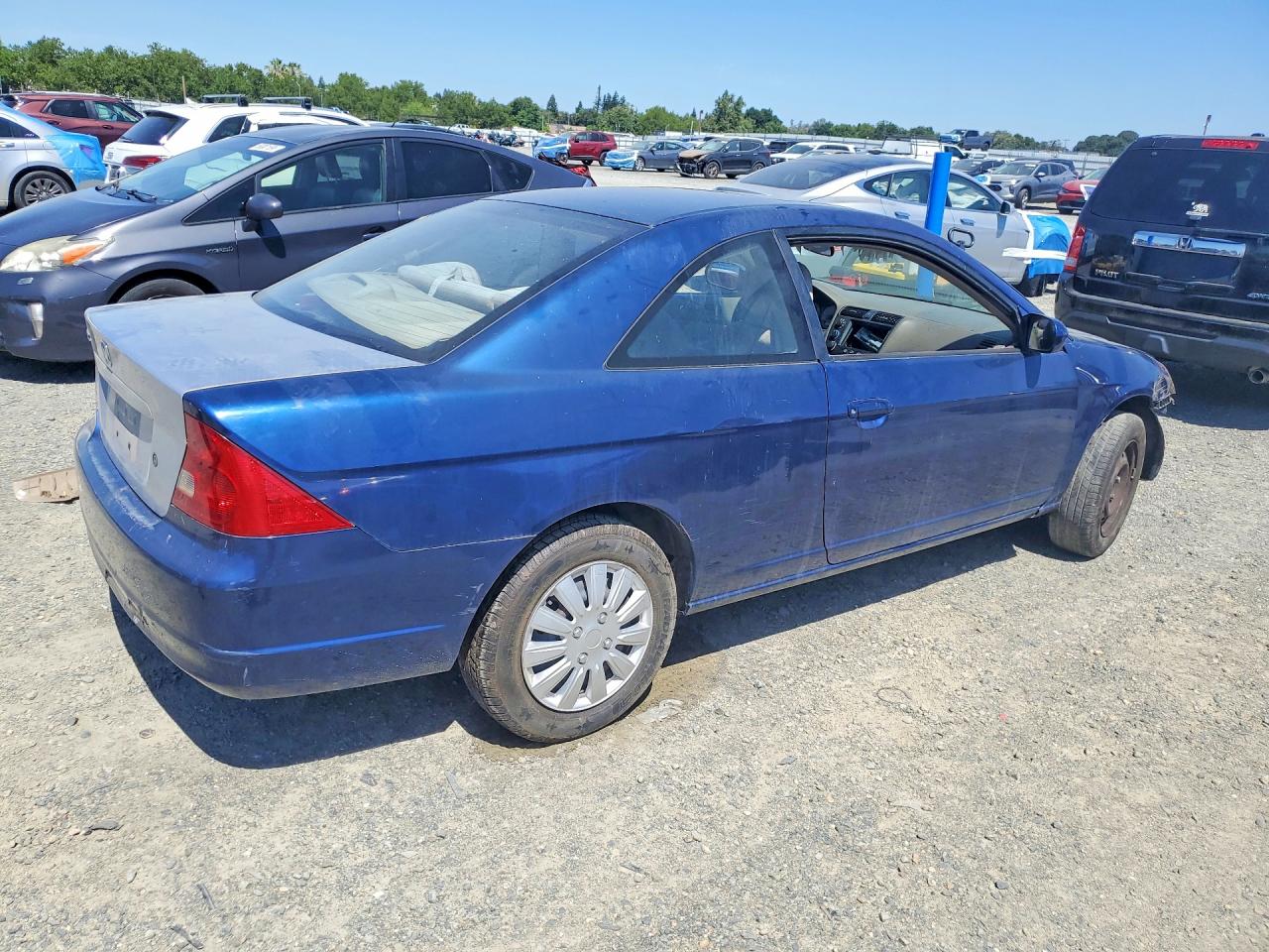 2001 Honda Civic Si Blue vin: 1HGEM21901L062759