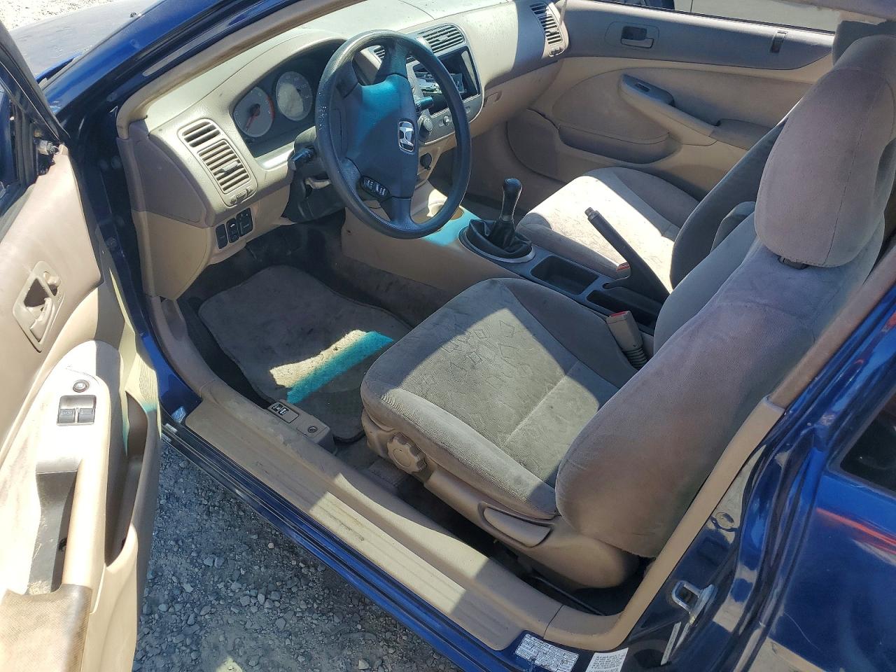 2001 Honda Civic Si Blue vin: 1HGEM21901L062759