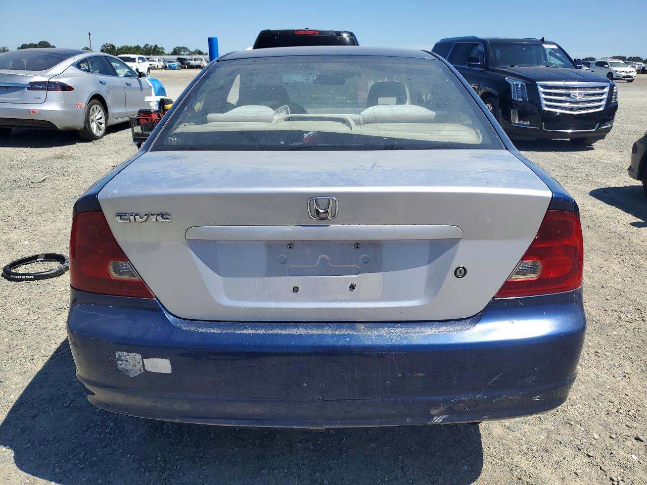 2001 Honda Civic Si Blue vin: 1HGEM21901L062759