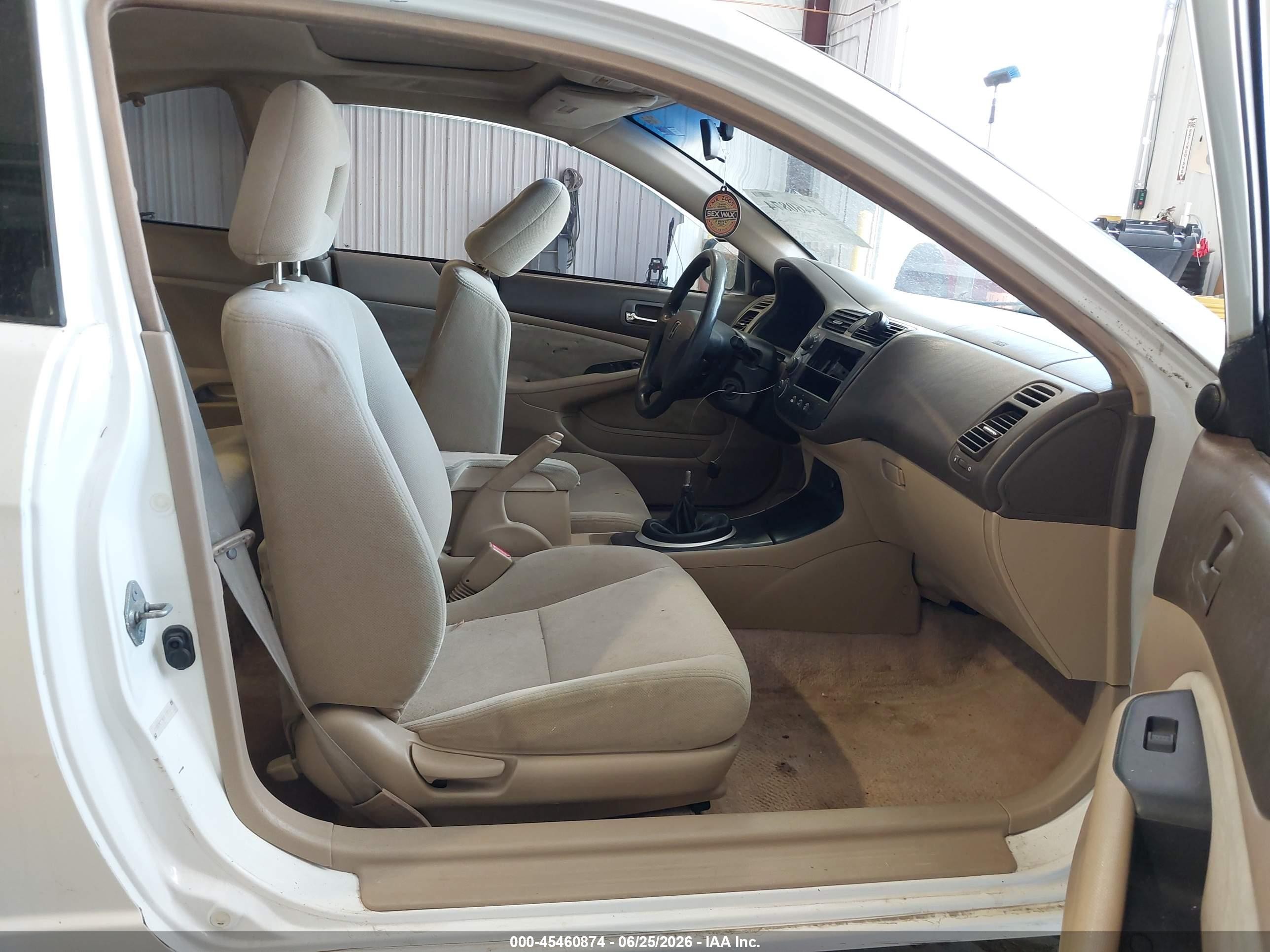 2003 Honda Civic Ex White vin: 1HGEM21903L030171