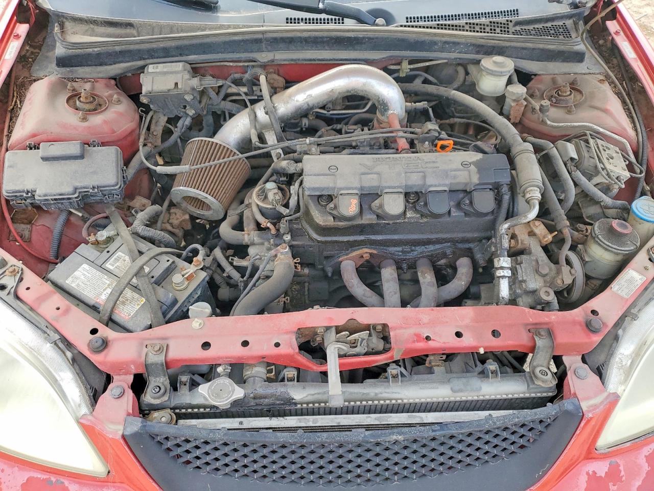 2003 Honda Civic Ex Red vin: 1HGEM21913L016800