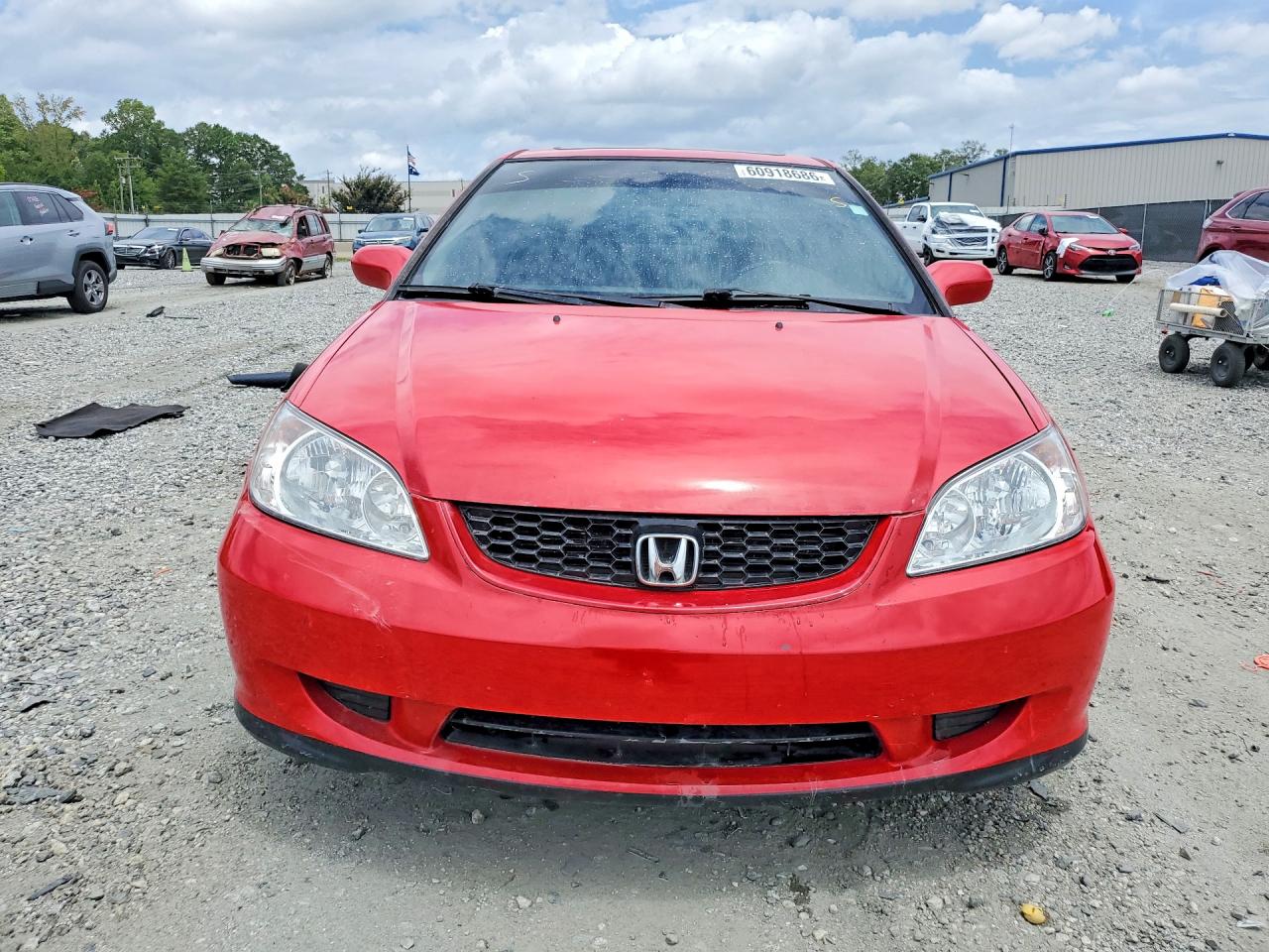 2004 Honda Civic Ex Red vin: 1HGEM21914L016975