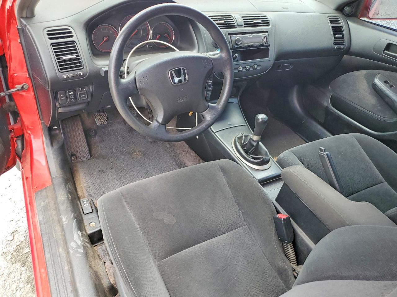 2004 Honda Civic Ex Red vin: 1HGEM21914L016975