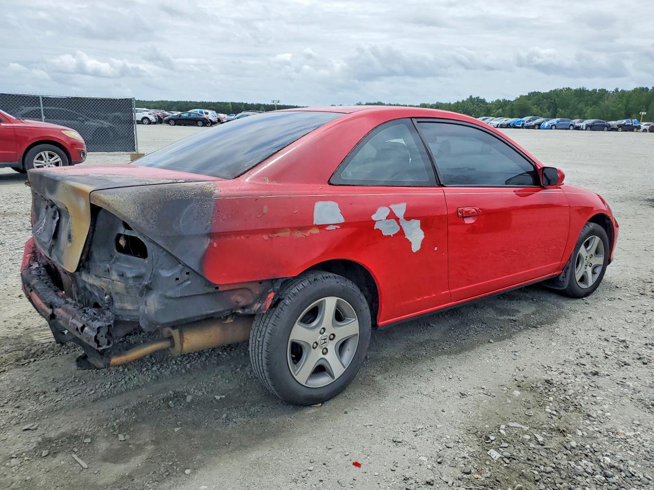 2004 Honda Civic Ex Red vin: 1HGEM21914L016975