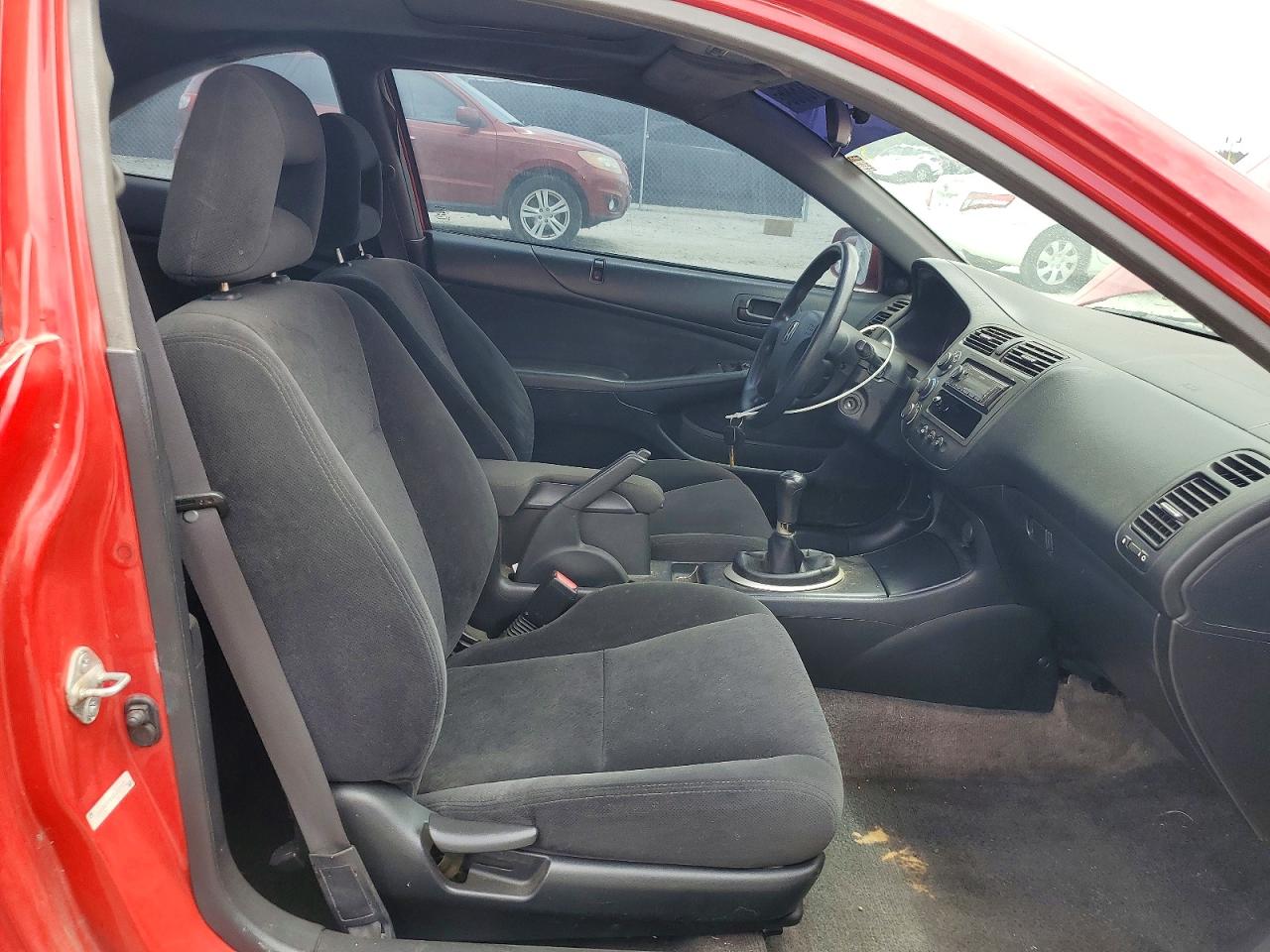 2004 Honda Civic Ex Red vin: 1HGEM21914L016975
