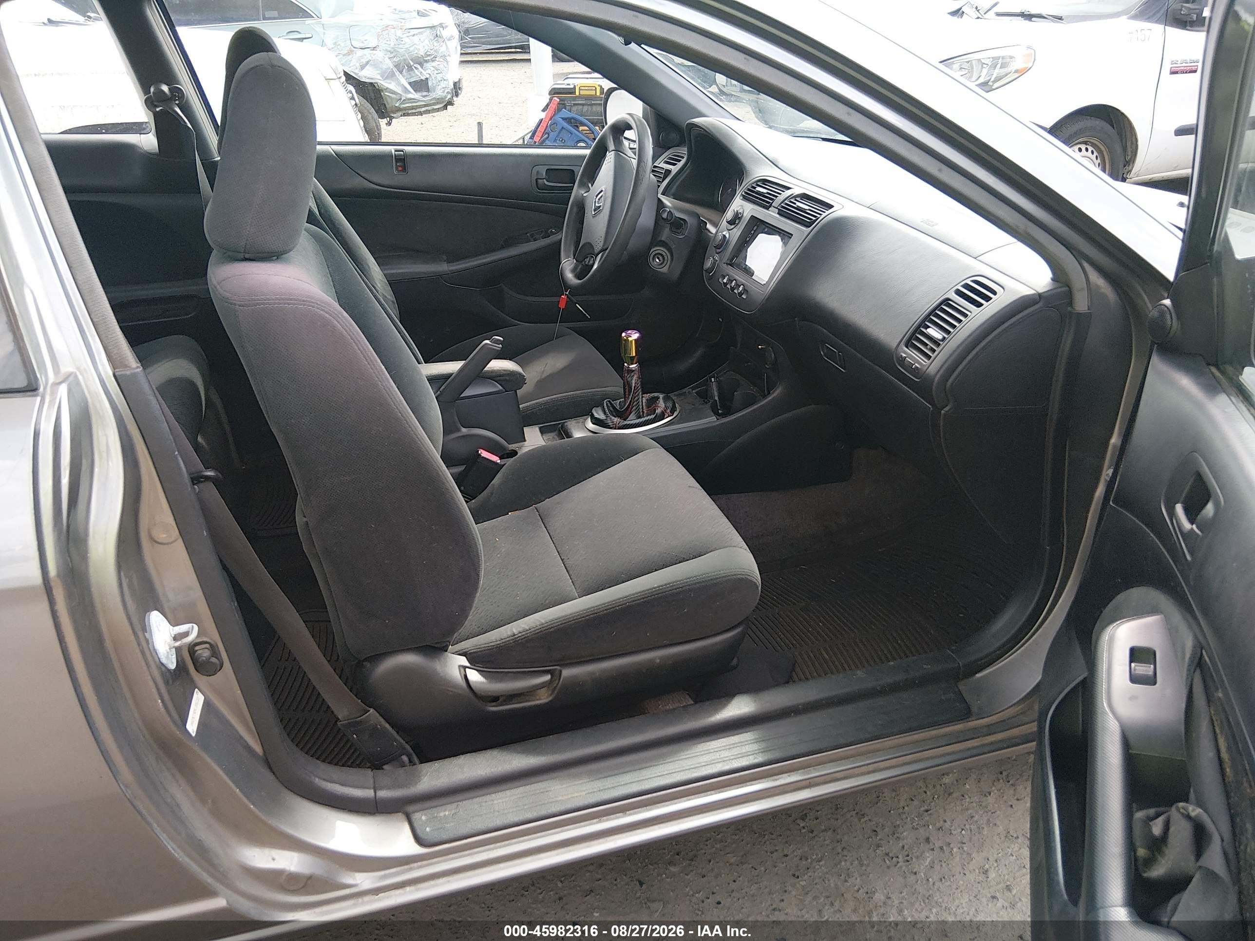 2004 Honda Civic Ex Gray vin: 1HGEM21924L006133