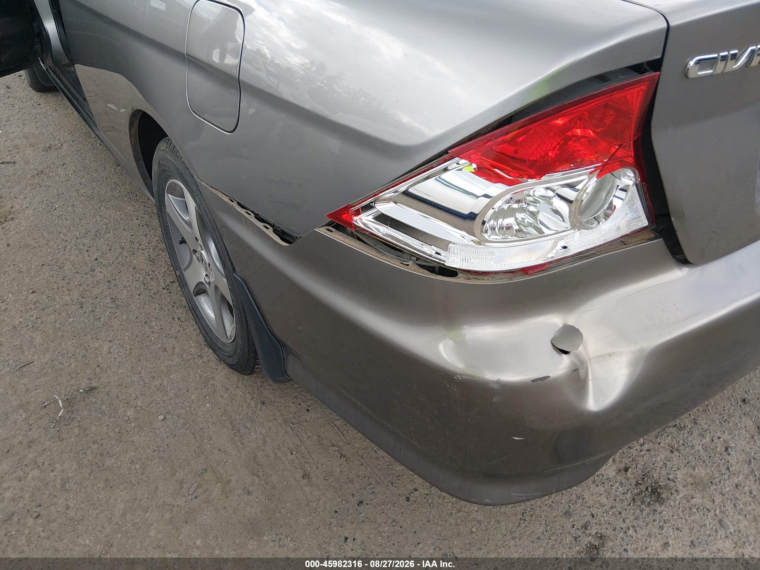 2004 Honda Civic Ex Gray vin: 1HGEM21924L006133