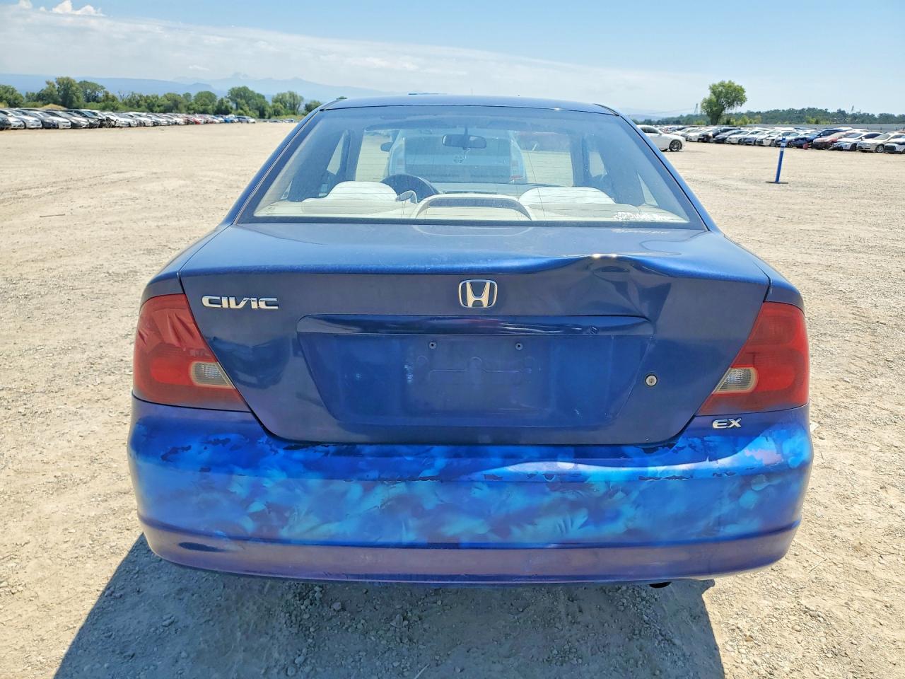 2001 Honda Civic Si Синий vin: 1HGEM21931L071651