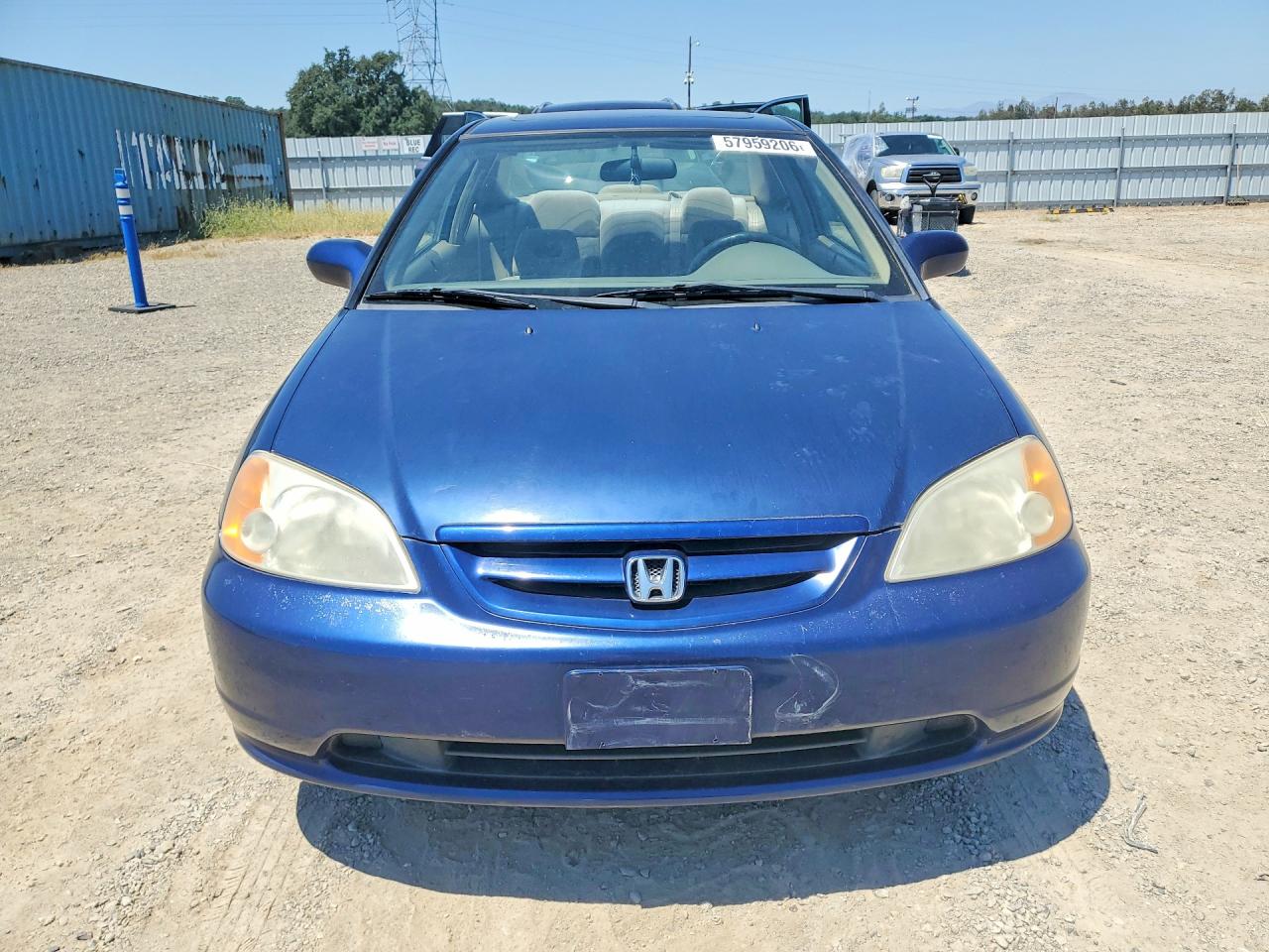 2001 Honda Civic Si Синий vin: 1HGEM21931L071651