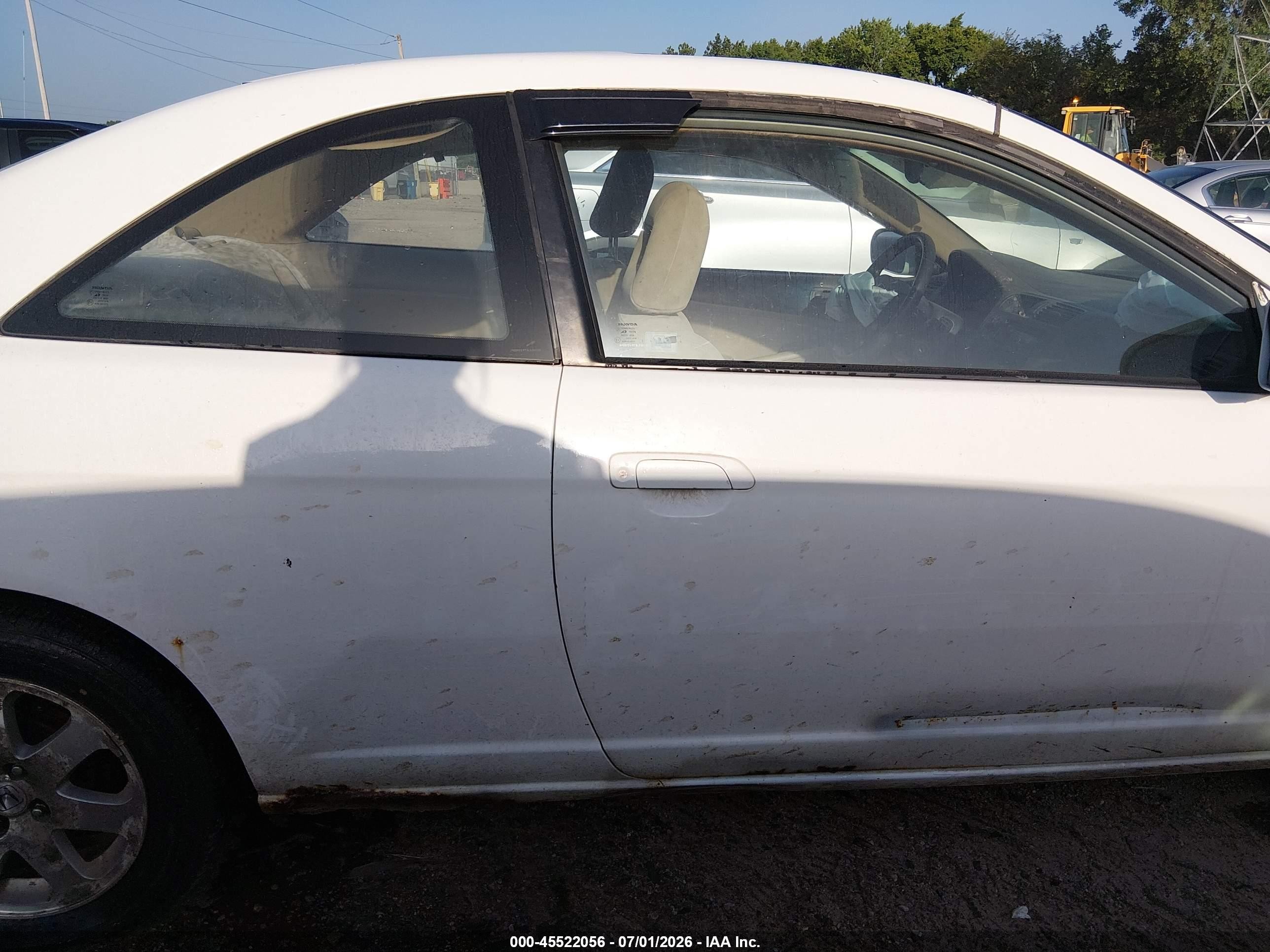 2003 Honda Civic Ex White vin: 1HGEM21933L030150