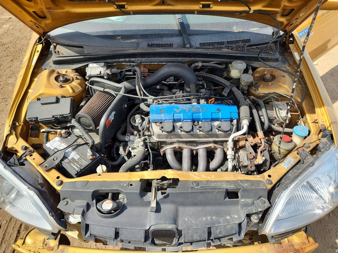 2001 Honda Civic Si Gold vin: 1HGEM21941L017517