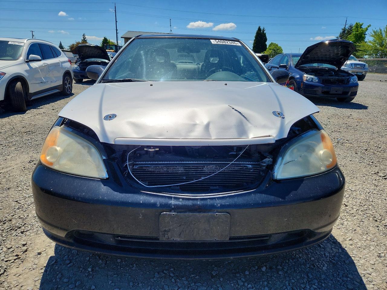 2002 Honda Civic Ex Черный vin: 1HGEM21942L073703