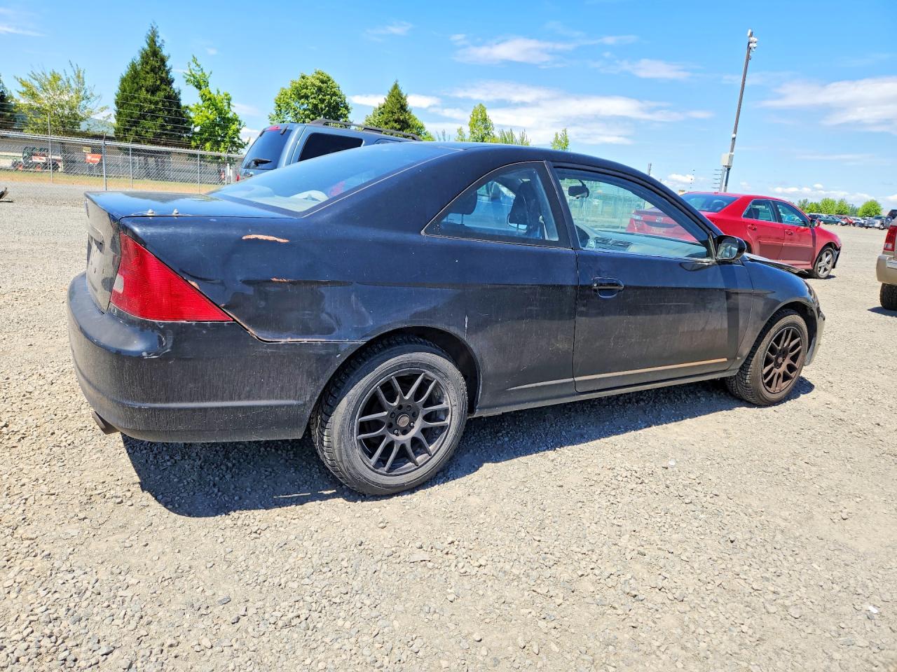 2002 Honda Civic Ex Черный vin: 1HGEM21942L073703