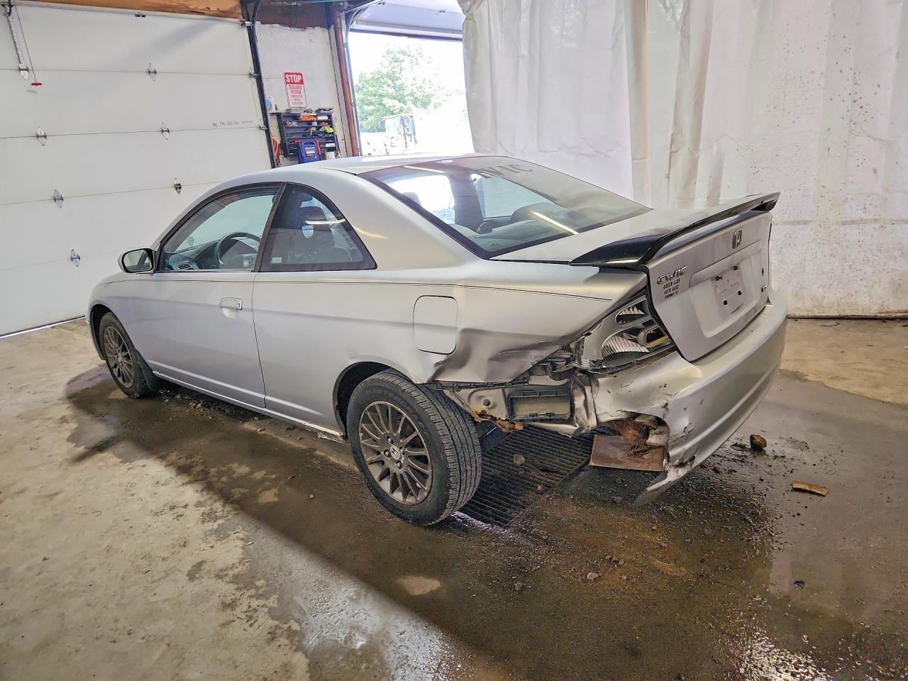 2002 Honda Civic Ex Silver vin: 1HGEM21952L107695