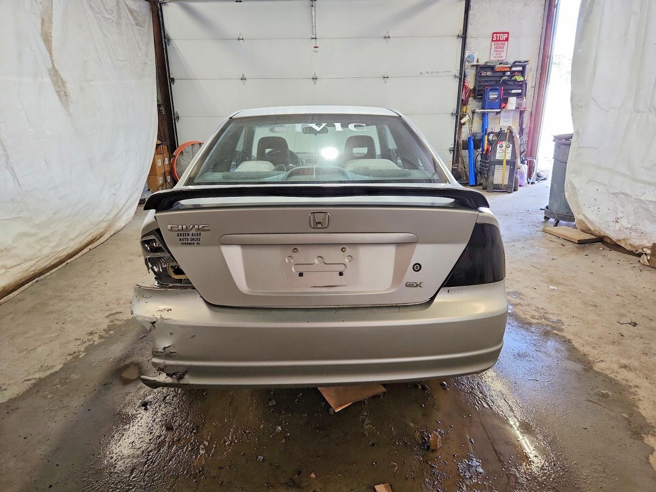 2002 Honda Civic Ex Silver vin: 1HGEM21952L107695