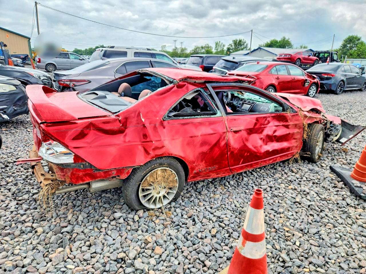 2005 Honda Civic Ex Red vin: 1HGEM21955L039614