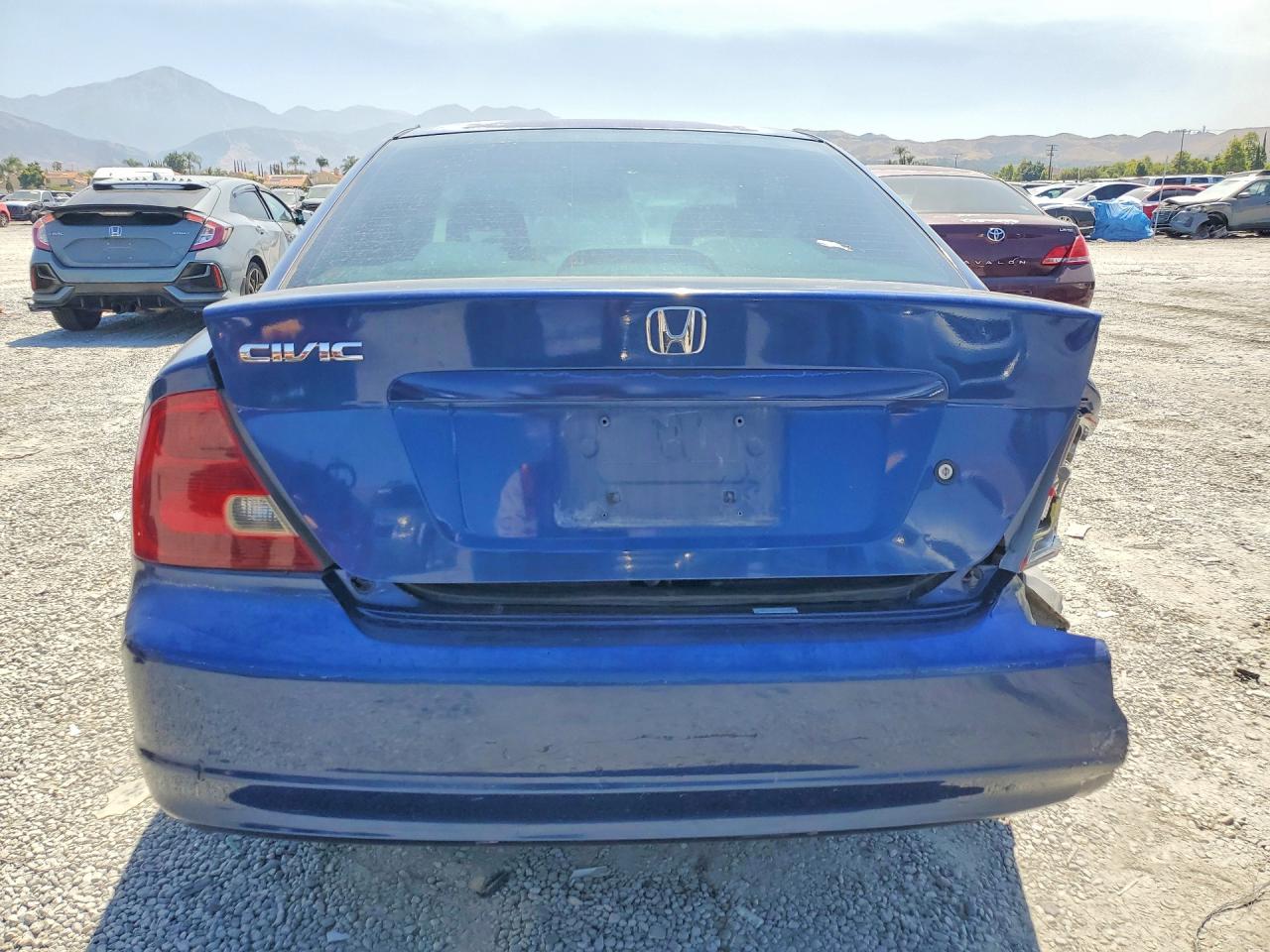 2002 Honda Civic Ex Blue vin: 1HGEM21962L094259