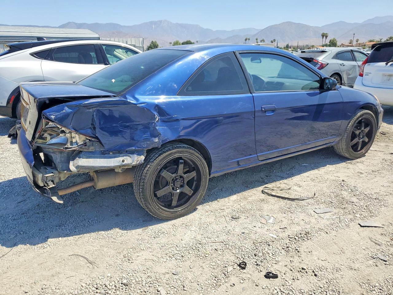 2002 Honda Civic Ex Blue vin: 1HGEM21962L094259