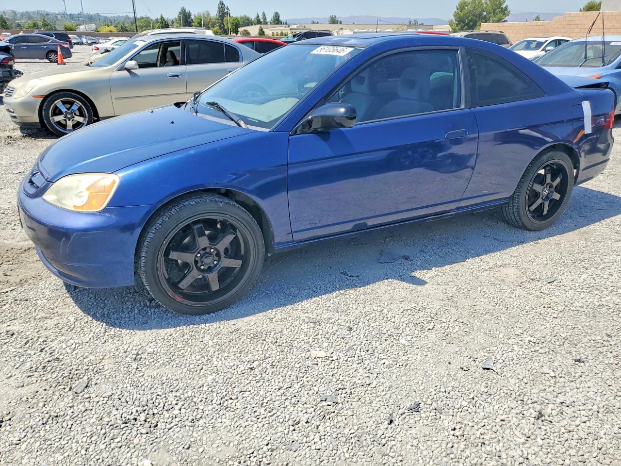 2002 Honda Civic Ex Blue vin: 1HGEM21962L094259