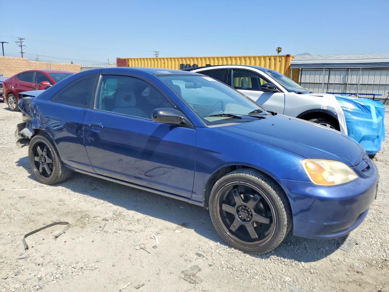 2002 Honda Civic Ex Blue vin: 1HGEM21962L094259