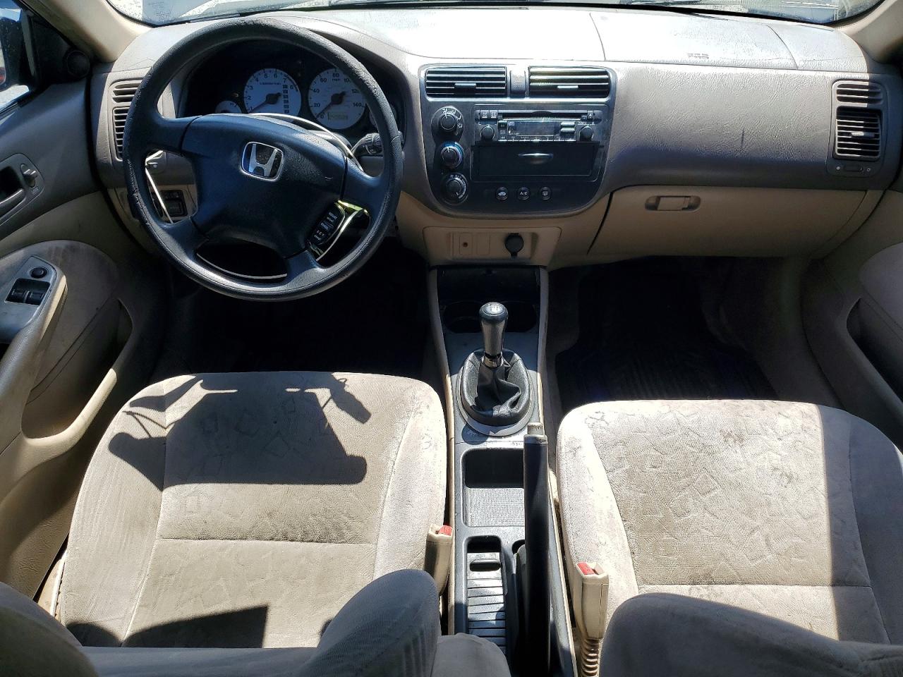 2002 Honda Civic Ex Blue vin: 1HGEM21962L094259