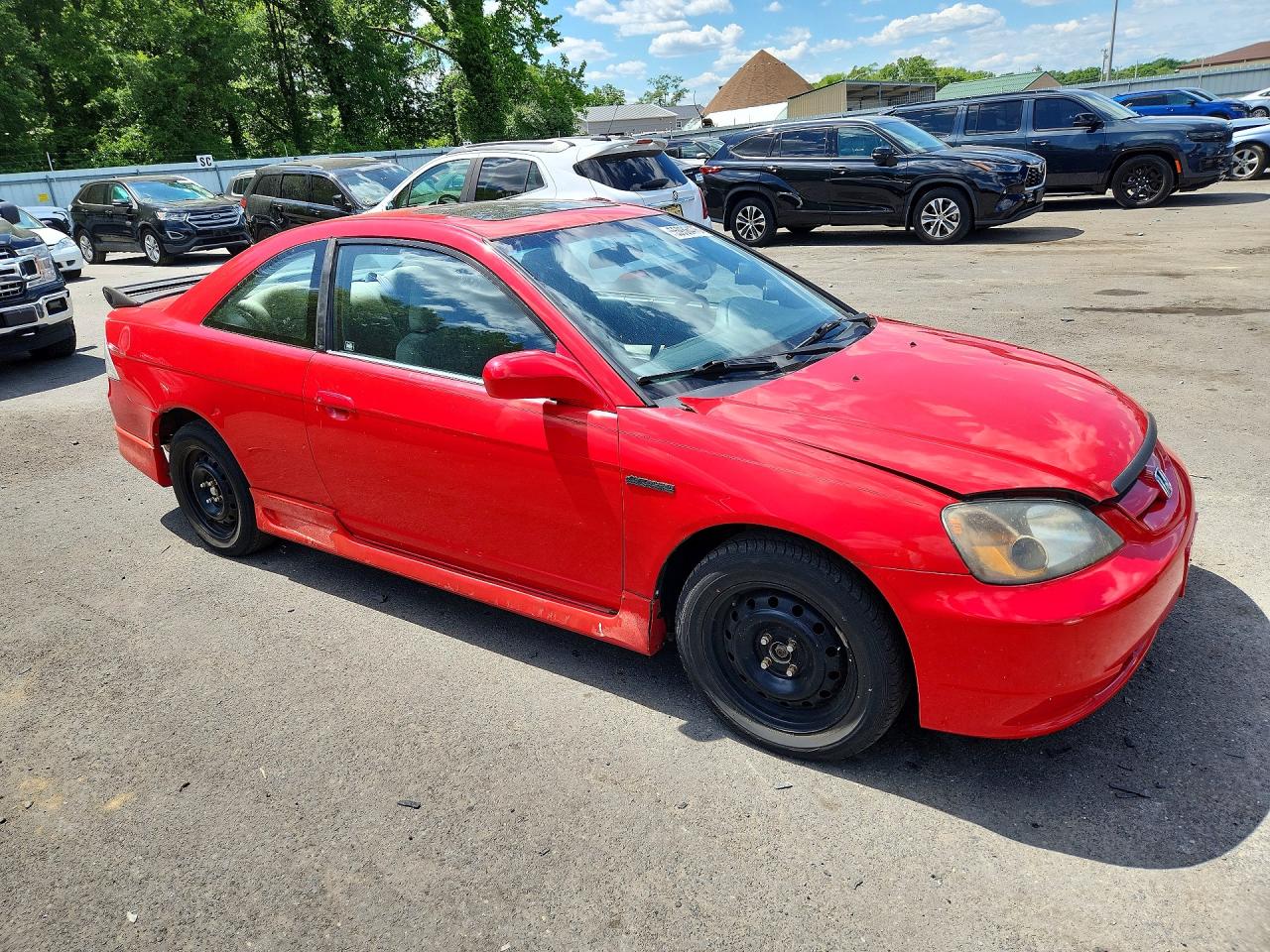 2001 Honda Civic Si Красный vin: 1HGEM21981L114056