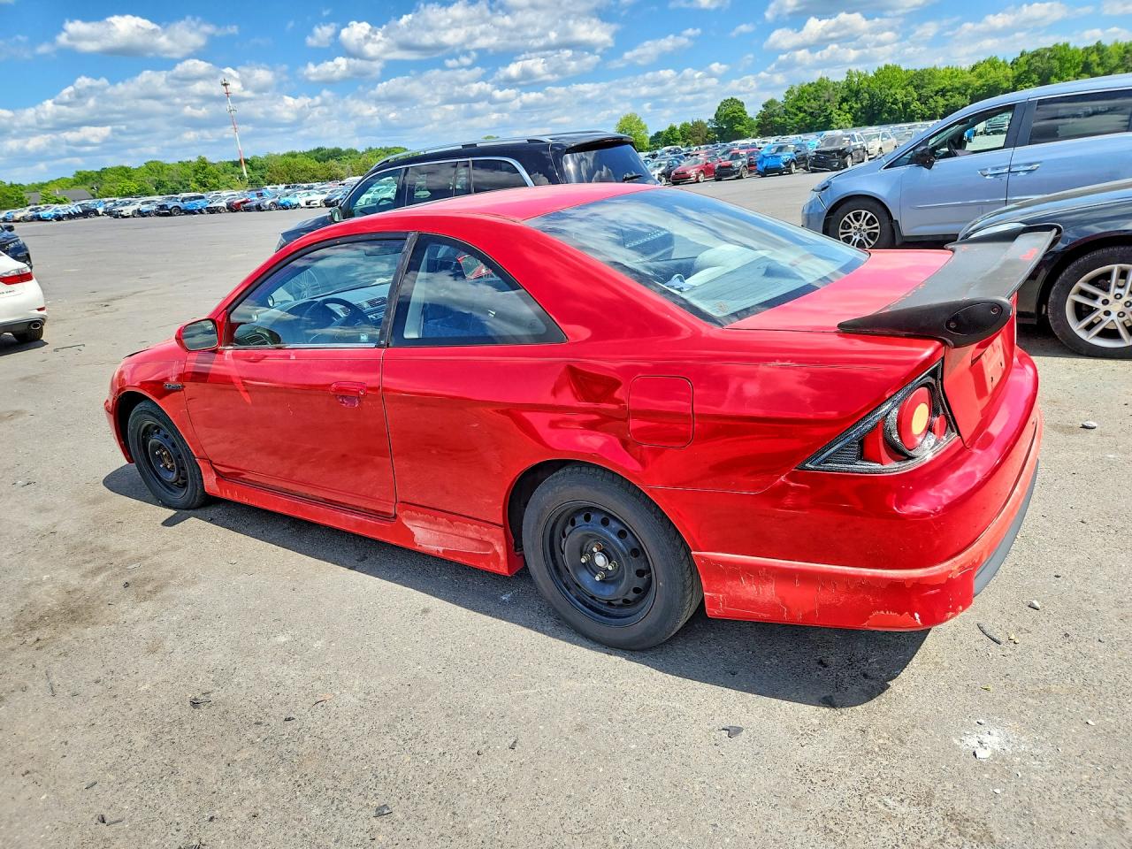 2001 Honda Civic Si Красный vin: 1HGEM21981L114056