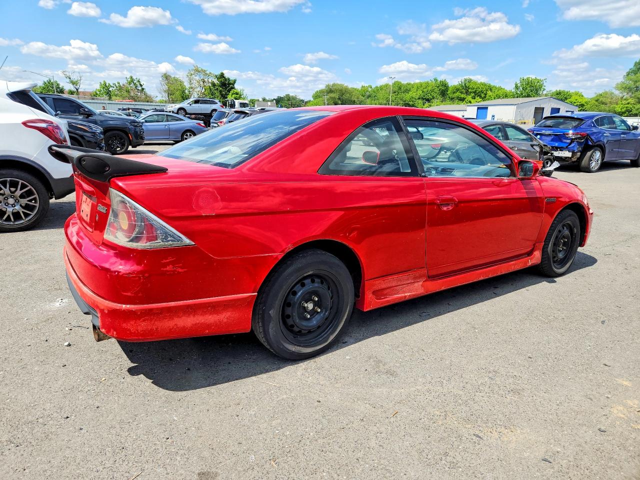 2001 Honda Civic Si Красный vin: 1HGEM21981L114056