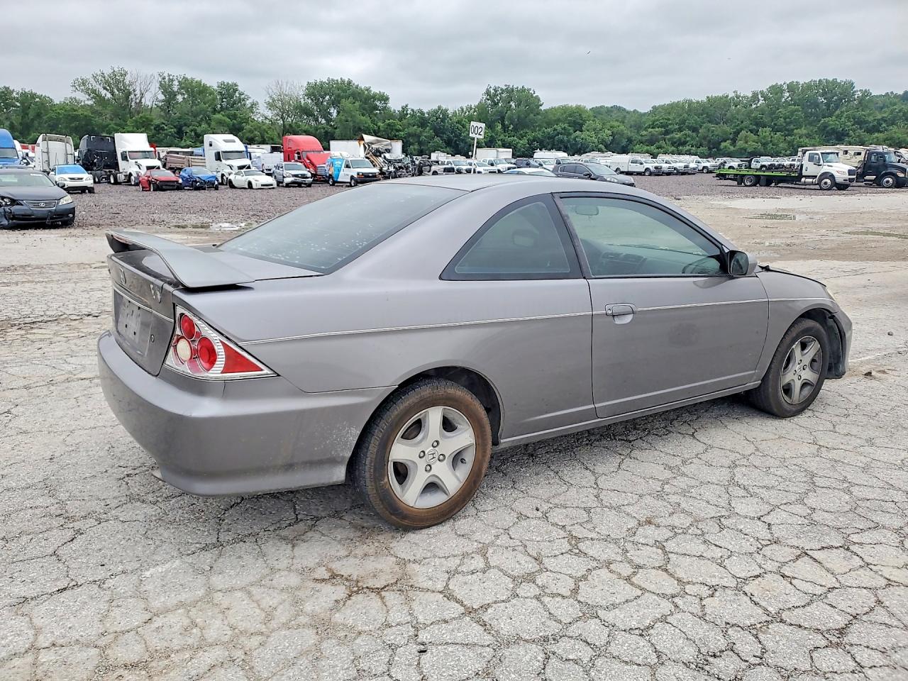 2004 Honda Civic Ex Серебряный vin: 1HGEM21984L085565
