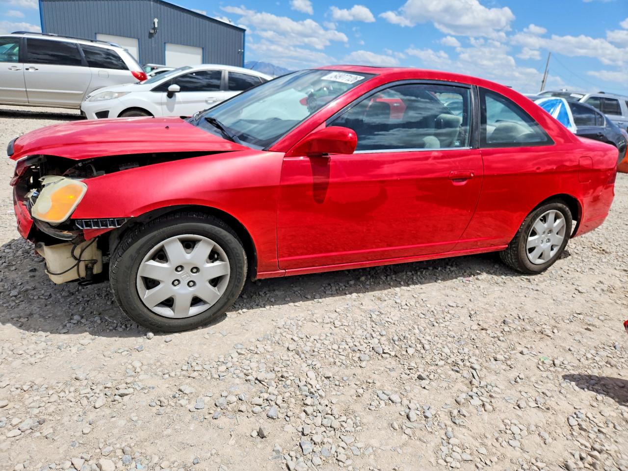 2001 Honda Civic Si Red vin: 1HGEM219X1L021121