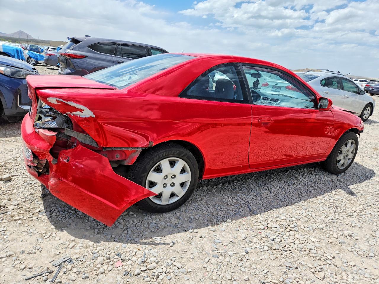 2001 Honda Civic Si Red vin: 1HGEM219X1L021121