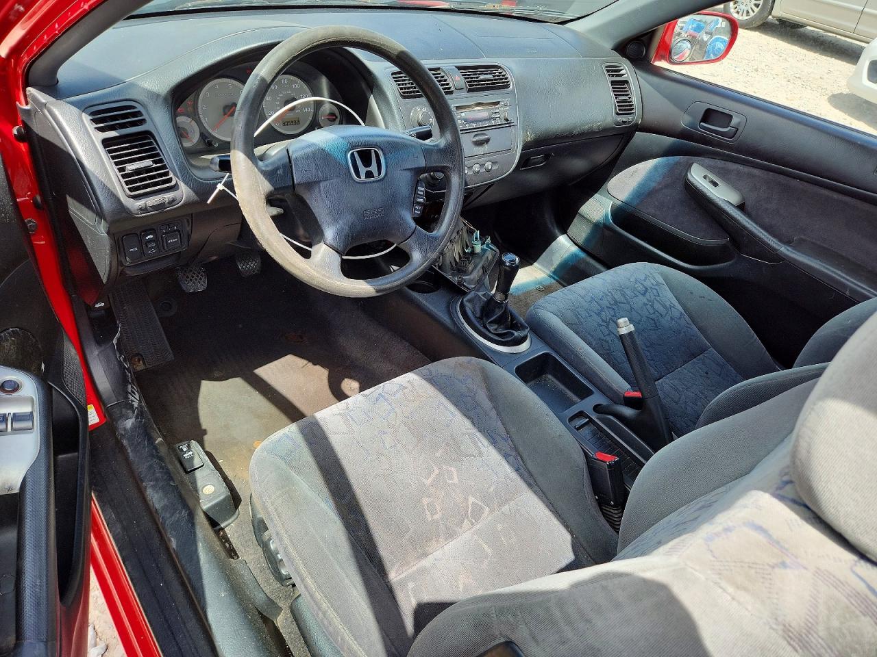 2001 Honda Civic Si Red vin: 1HGEM219X1L021121