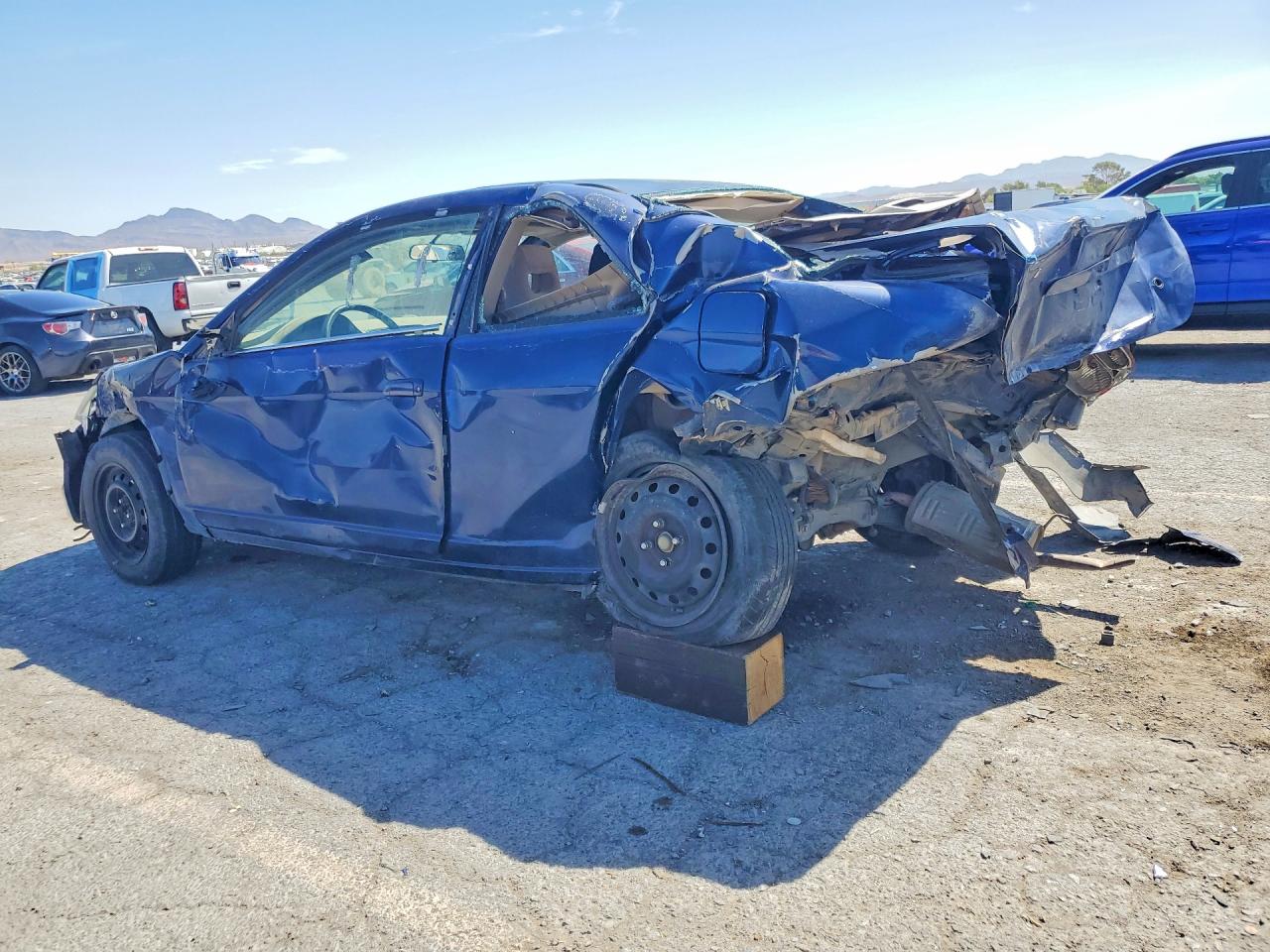 2002 Honda Civic Ex Blue vin: 1HGEM219X2L047705