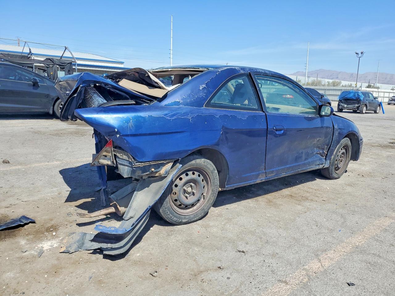 2002 Honda Civic Ex Blue vin: 1HGEM219X2L047705