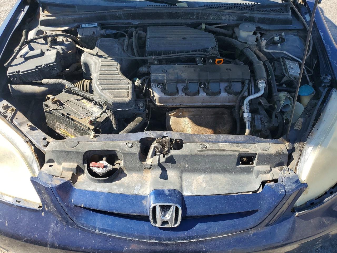 2002 Honda Civic Ex Blue vin: 1HGEM219X2L047705