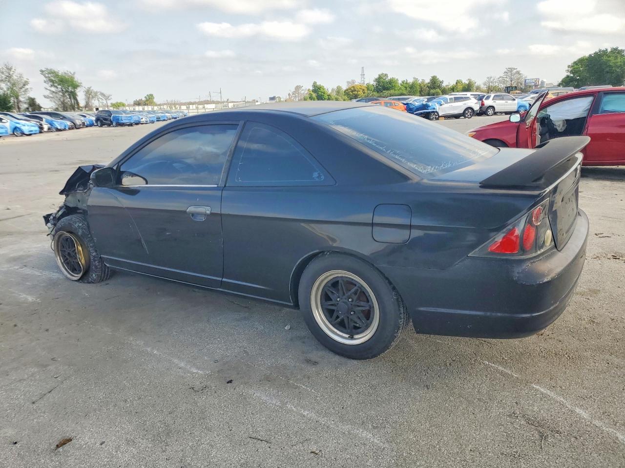 2002 Honda Civic Ex Black vin: 1HGEM219X2L108874