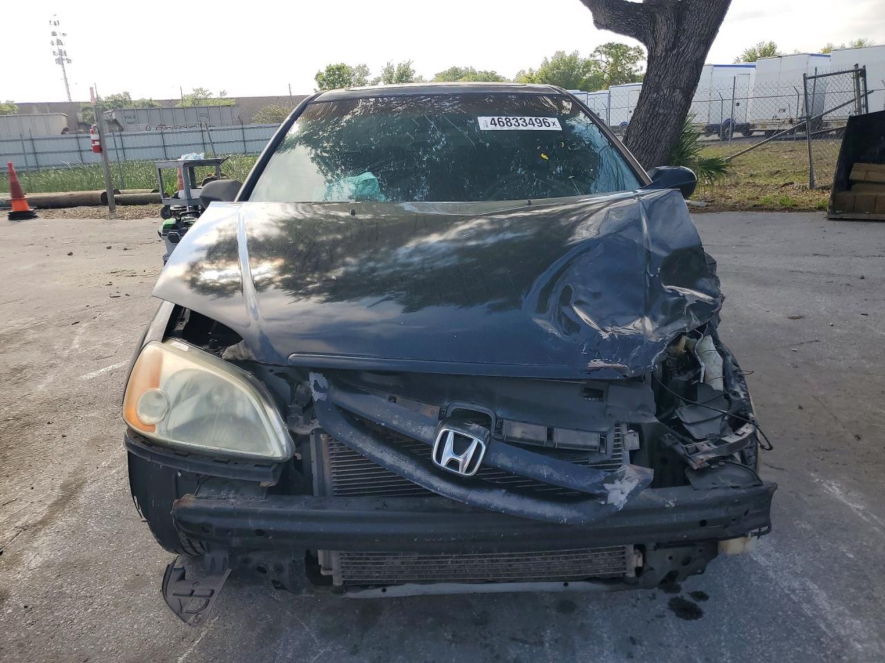 2002 Honda Civic Ex Black vin: 1HGEM219X2L108874