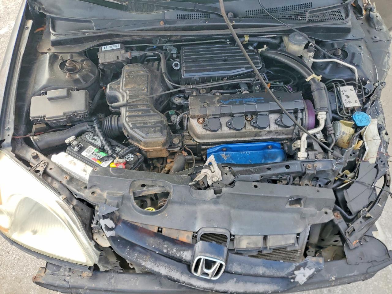2002 Honda Civic Ex Black vin: 1HGEM219X2L108874