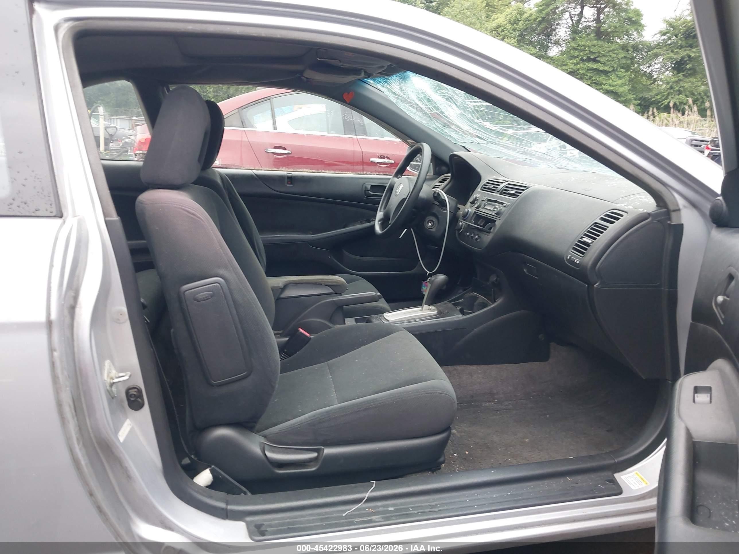 2003 Honda Civic Ex Silver vin: 1HGEM22023L085284
