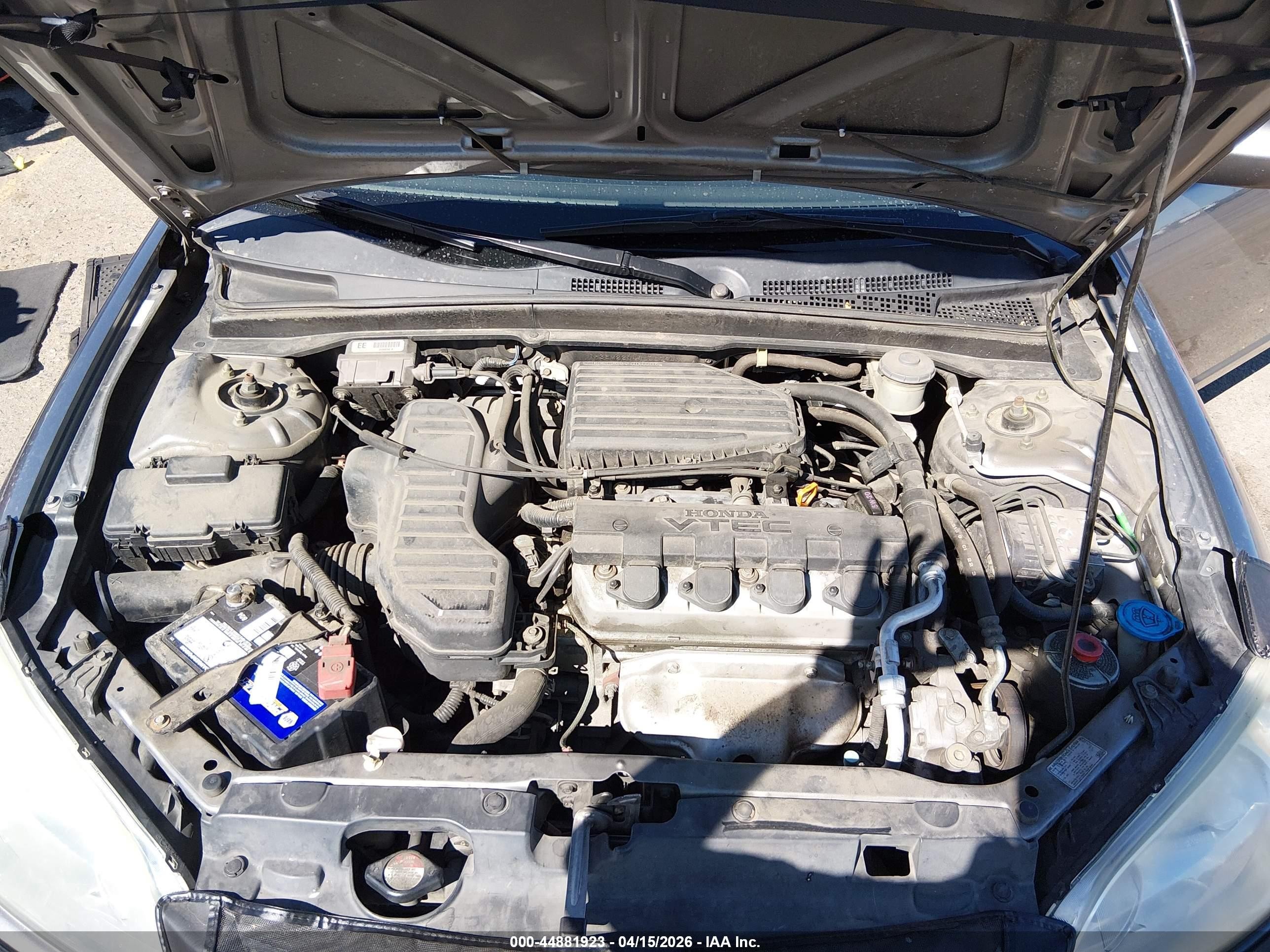 2004 Honda Civic Ex Gray vin: 1HGEM22044L007946