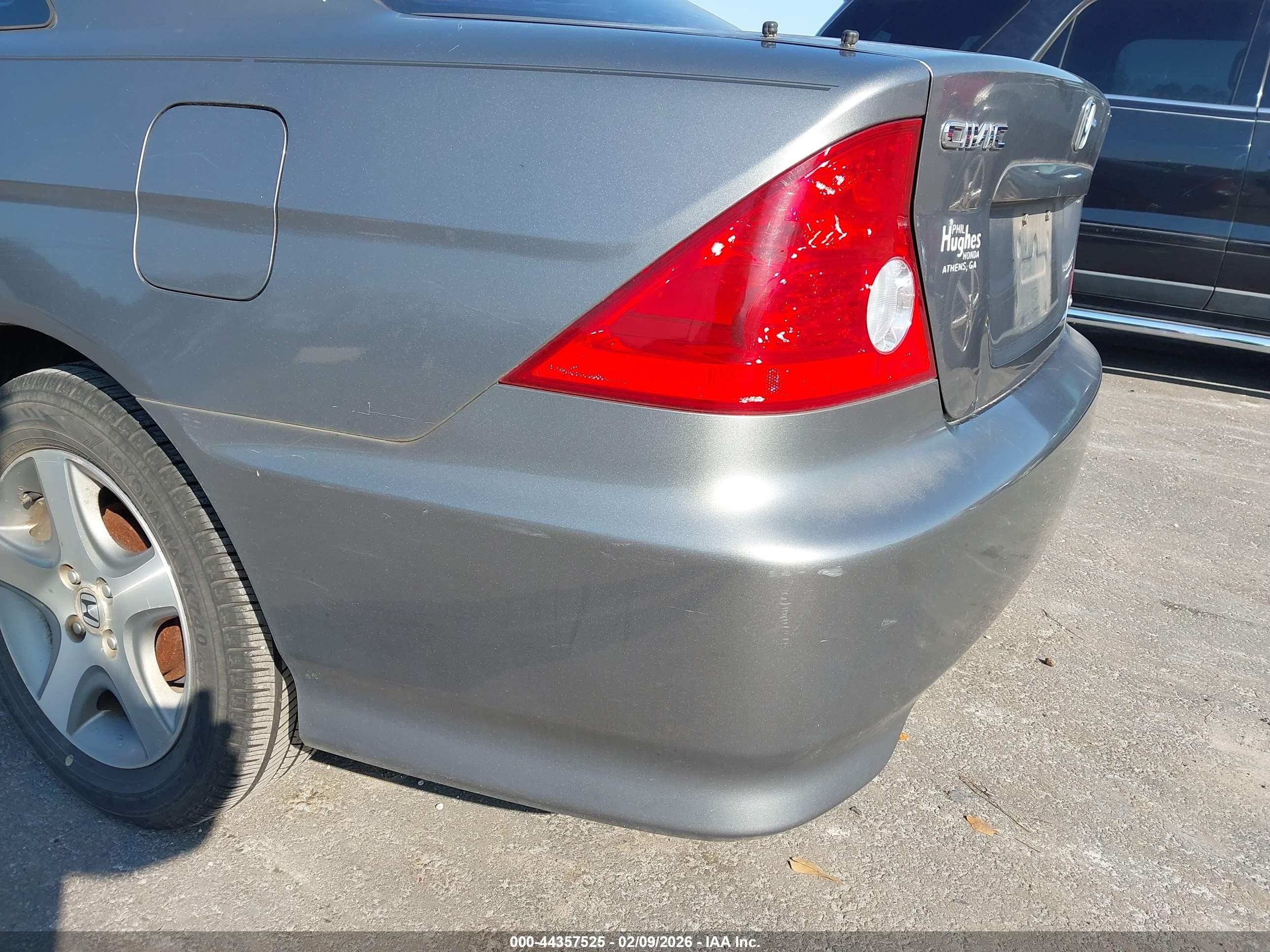 2005 Honda Civic Ex Gray vin: 1HGEM22045L049678