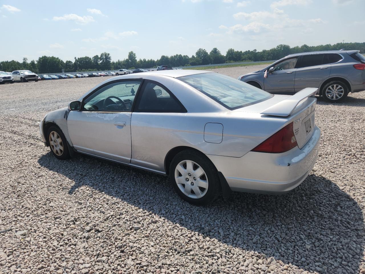 2002 Honda Civic Ex Gray vin: 1HGEM22072L080323