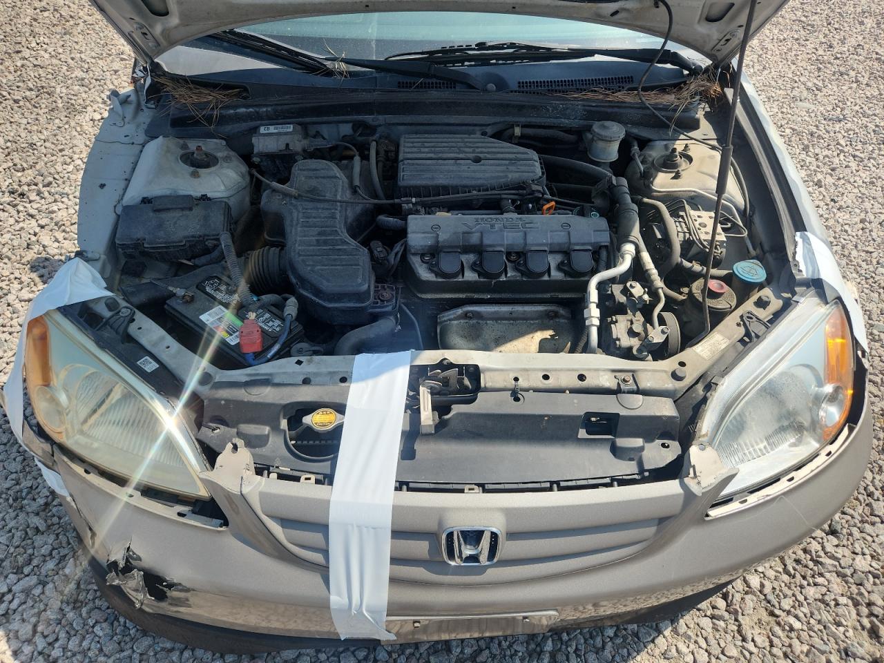 2002 Honda Civic Ex Gray vin: 1HGEM22072L080323