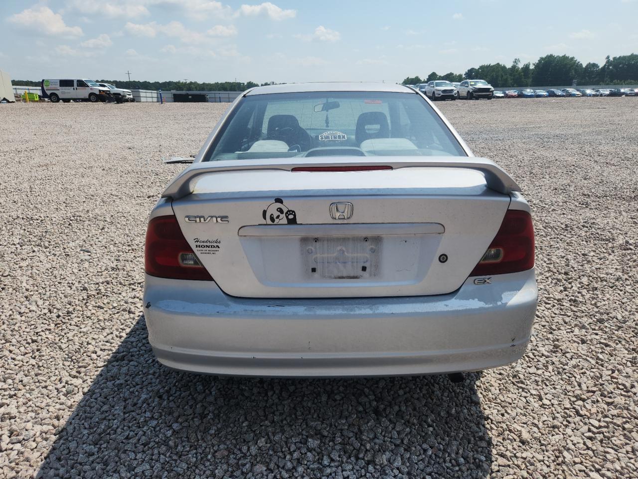 2002 Honda Civic Ex Gray vin: 1HGEM22072L080323