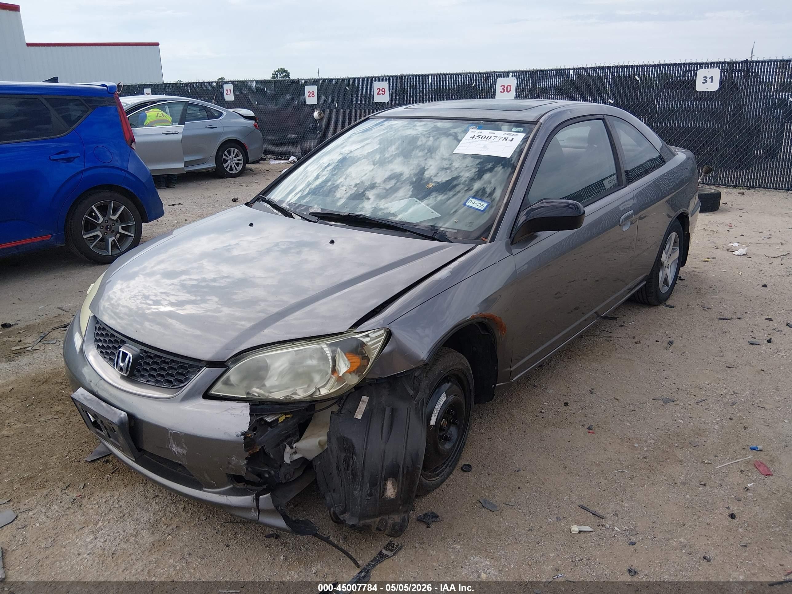 2004 Honda Civic Ex Champagne vin: 1HGEM22084L062707