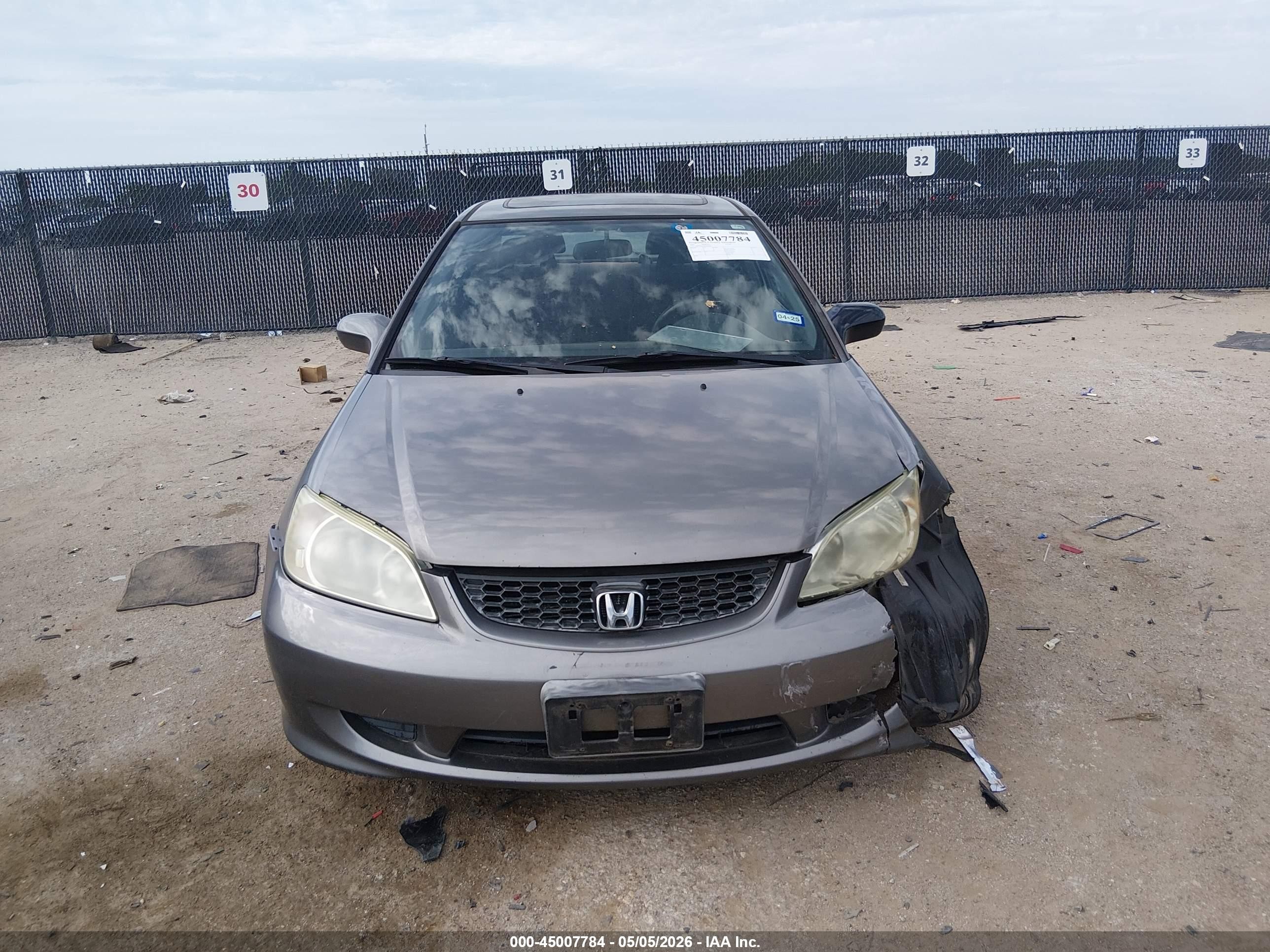 2004 Honda Civic Ex Champagne vin: 1HGEM22084L062707