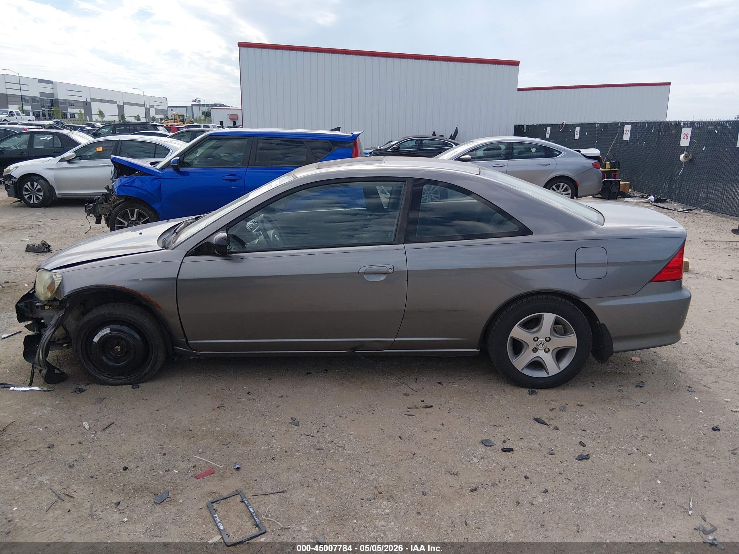 2004 Honda Civic Ex Champagne vin: 1HGEM22084L062707
